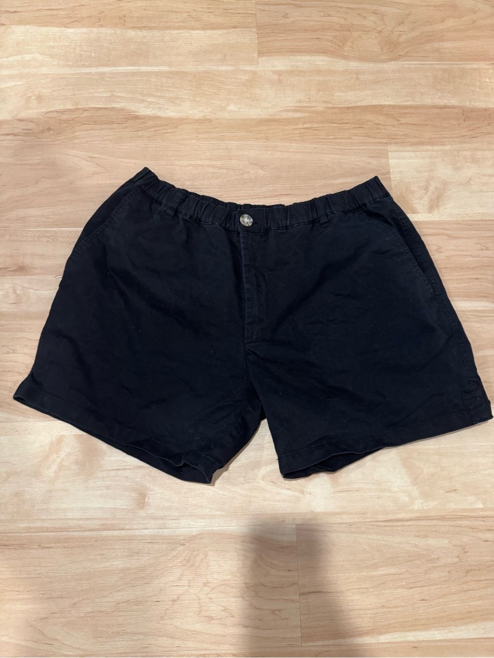 Men's Black Short 5.5" Casual Stretch Waist Chubbies Shorts Size XL